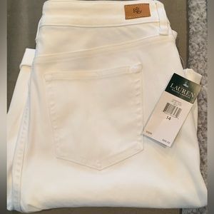 New Ralph Lauren Size14 white Bermuda shorts